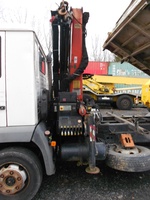 Dreiseitenkippen MAN LE8.150 mit Kran Palfingen PFG7001