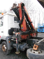 Dreiseitenkippen MAN LE8.150 mit Kran Palfingen PFG7001