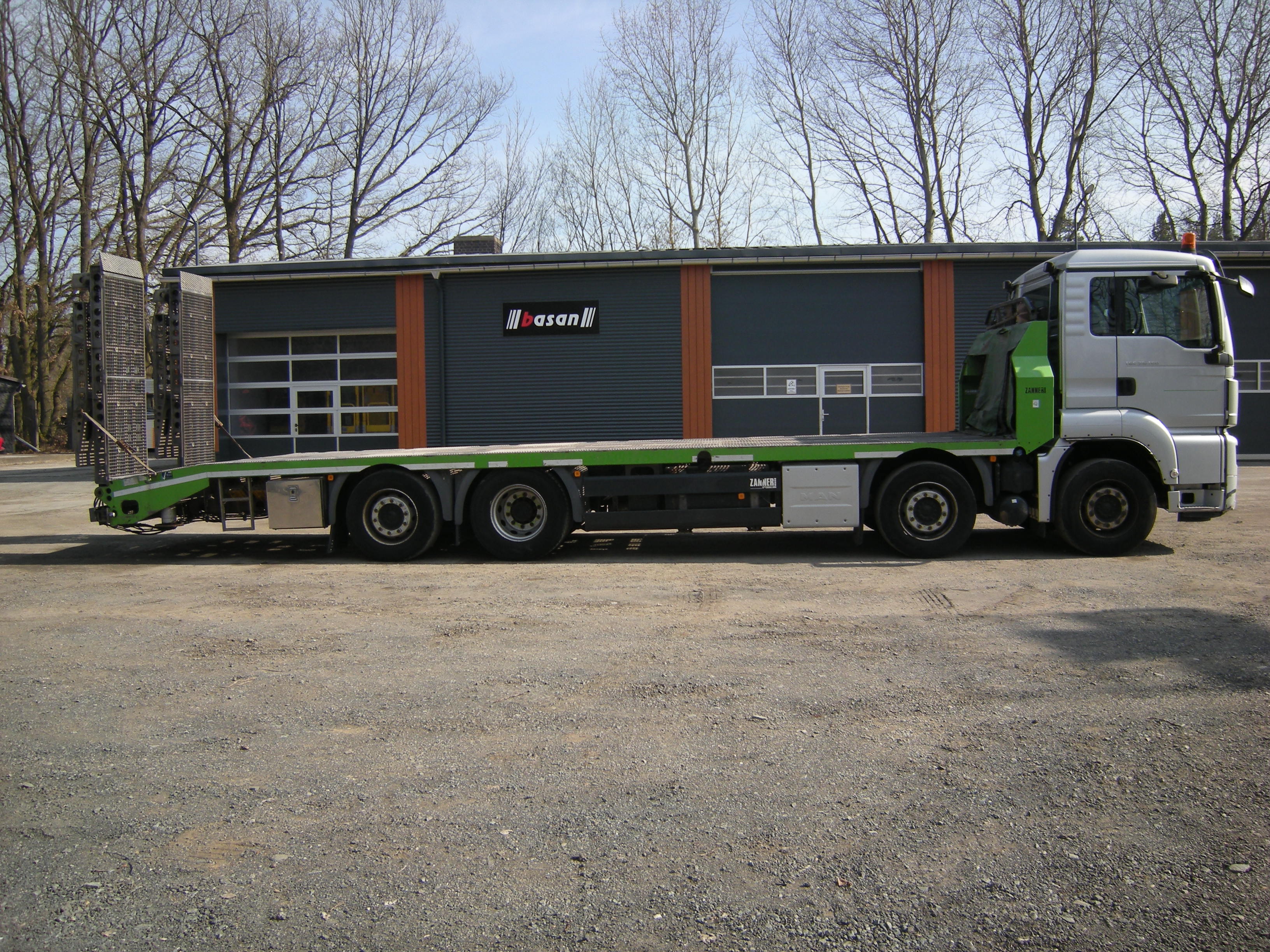 MAN 35.400 Zanner Plateau, Rampen, Winde